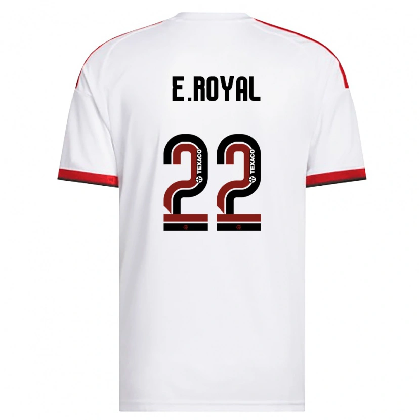 Danxen Kobiety Emerson Royal #22 Biały Czerwony Czarny Wyjazdowa Koszulka 2026/27 Koszulki Klubowe