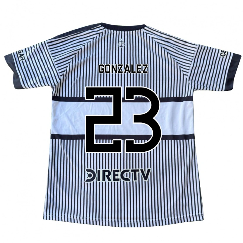 Danxen Kobiety Diego Gonzalez #23 Biały Czarny Żółty Wyjazdowa Koszulka 2026/27 Koszulki Klubowe