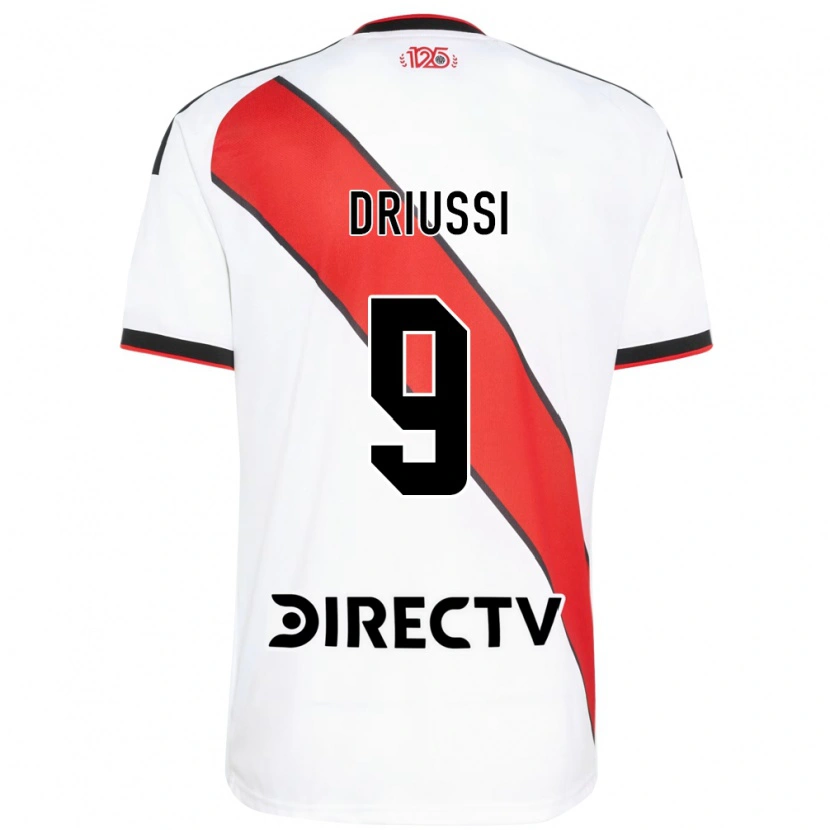 Danxen Dzieci Sebastián Driussi #9 Czerwony Biały Czarny Domowa Koszulka 2026/27 Koszulki Klubowe