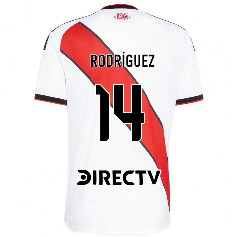 Danxen Dzieci Benjamín Rodríguez #14 Czerwony Biały Czarny Domowa Koszulka 2026/27 Koszulki Klubowe