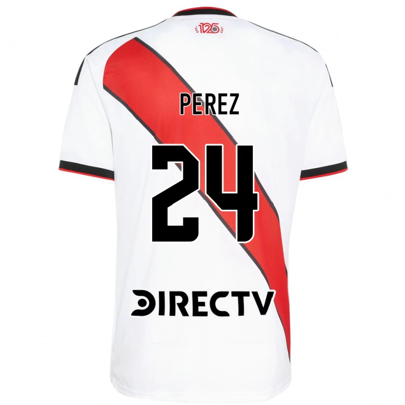 Danxen Dzieci Enzo Perez #24 Czerwony Biały Czarny Domowa Koszulka 2026/27 Koszulki Klubowe