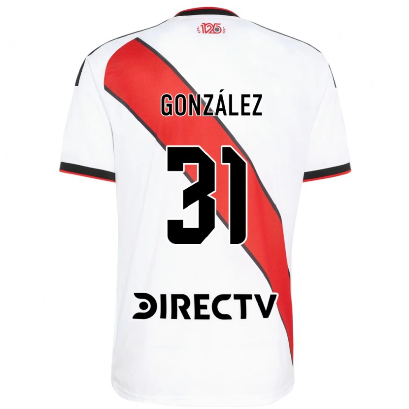 Danxen Dzieci Facundo González #31 Czerwony Biały Czarny Domowa Koszulka 2026/27 Koszulki Klubowe