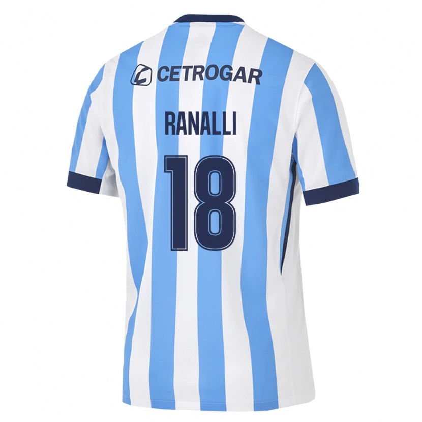 Danxen Dzieci Santiago Ranalli #18 Jasny Niebieski Biały Czarny Domowa Koszulka 2026/27 Koszulki Klubowe