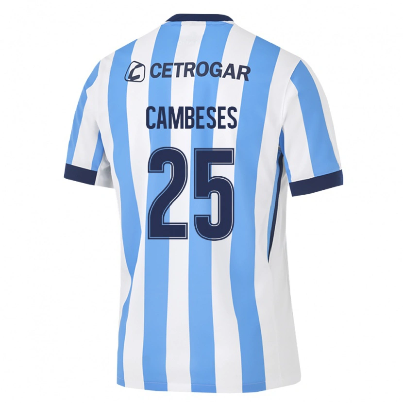 Danxen Dzieci Facundo Cambeses #25 Jasny Niebieski Biały Czarny Domowa Koszulka 2026/27 Koszulki Klubowe