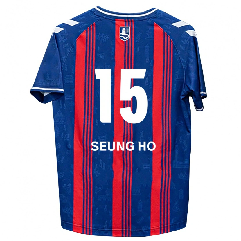 Danxen Dzieci Seung-Ho Cho #15 Niebieski Czerwony Biały Domowa Koszulka 2026/27 Koszulki Klubowe