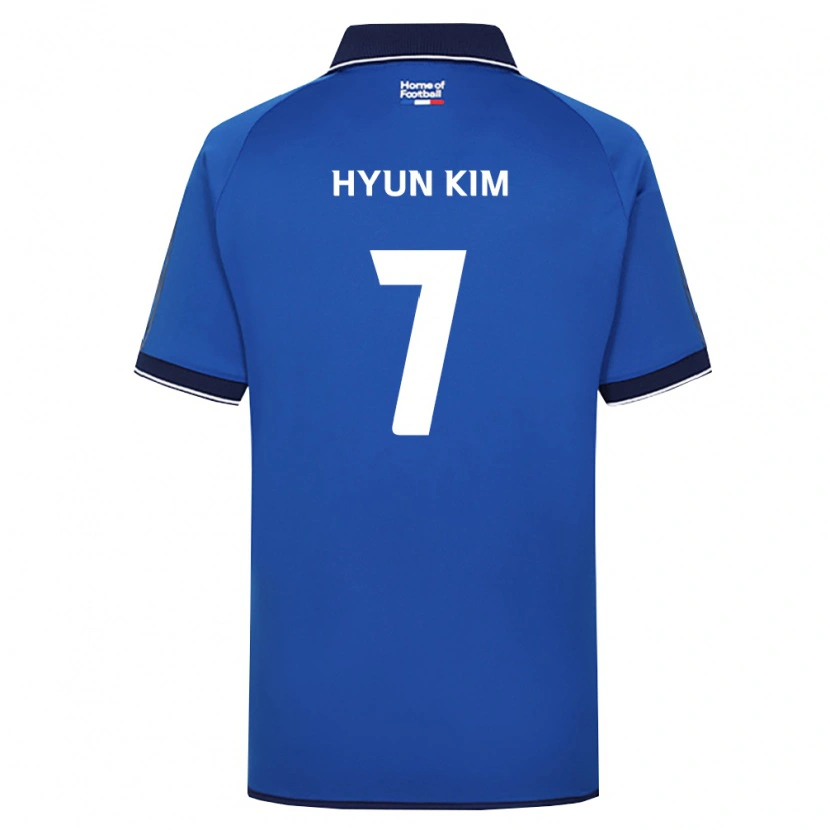 Danxen Dzieci Hyun Kim #7 Królewski Niebieski Biały Czerwony Domowa Koszulka 2026/27 Koszulki Klubowe