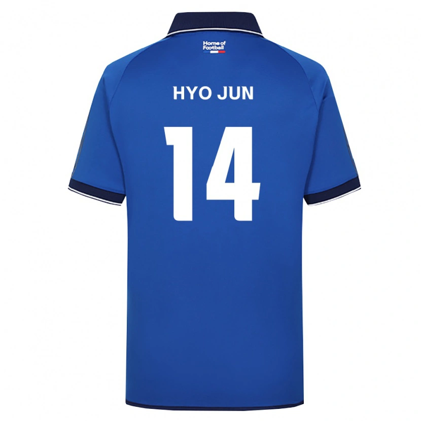 Danxen Dzieci Hyo-Jun Sun #14 Królewski Niebieski Biały Czerwony Domowa Koszulka 2026/27 Koszulki Klubowe