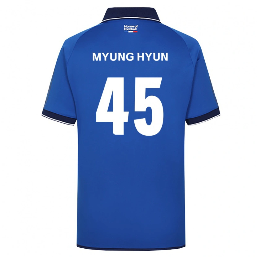 Danxen Dzieci Myung-Hyun Hwang #45 Królewski Niebieski Biały Czerwony Domowa Koszulka 2026/27 Koszulki Klubowe