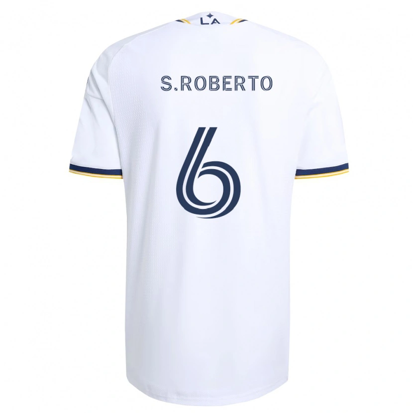 Danxen Dzieci Sergi Roberto #6 Niebieski Żółty I Biały Domowa Koszulka 2026/27 Koszulki Klubowe