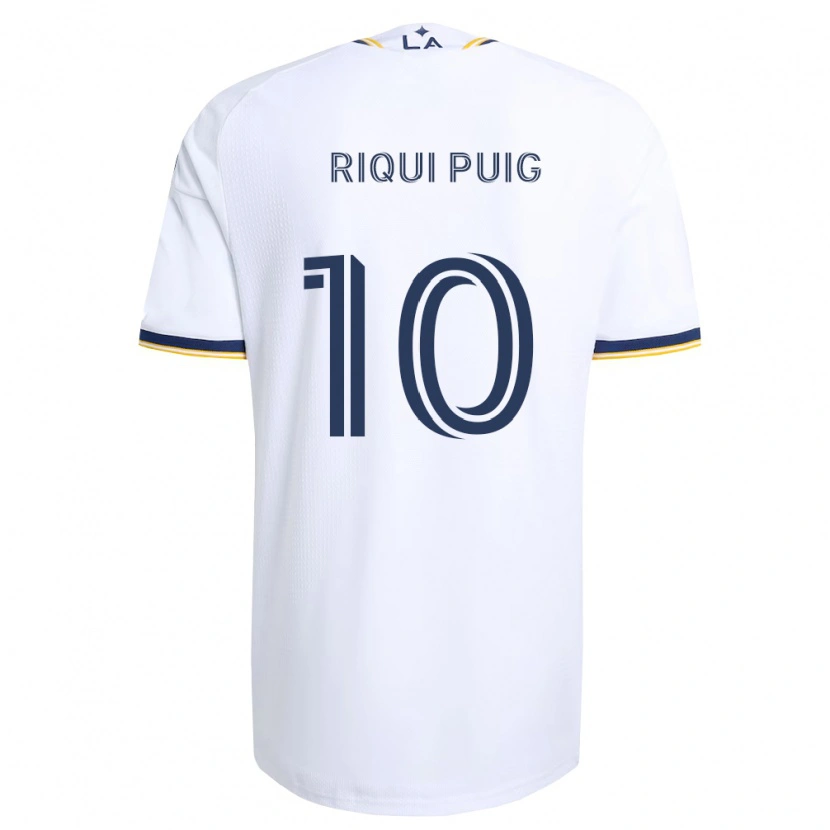 Danxen Dzieci Riqui Puig #10 Niebieski Żółty I Biały Domowa Koszulka 2026/27 Koszulki Klubowe