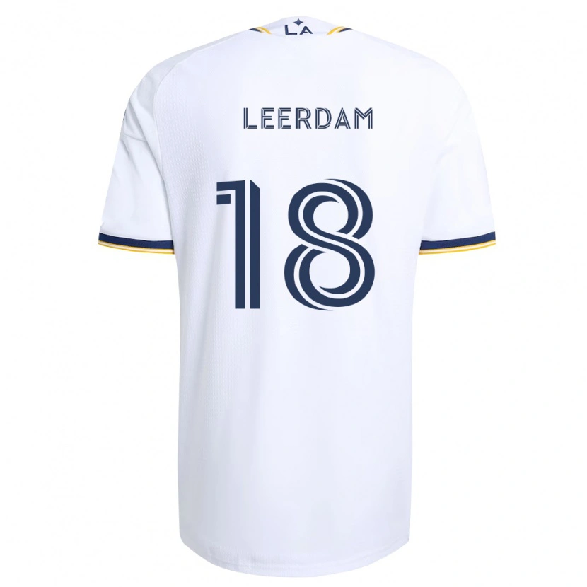 Danxen Dzieci Kelvin Leerdam #18 Niebieski Żółty I Biały Domowa Koszulka 2026/27 Koszulki Klubowe