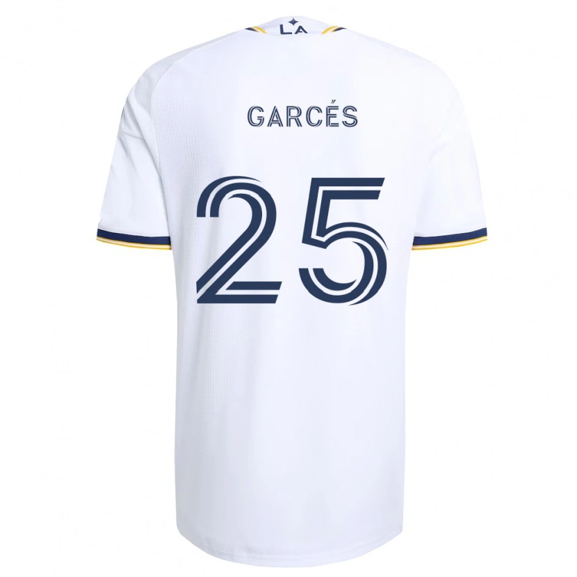Danxen Dzieci Carlos Garcés #25 Niebieski Żółty I Biały Domowa Koszulka 2026/27 Koszulki Klubowe