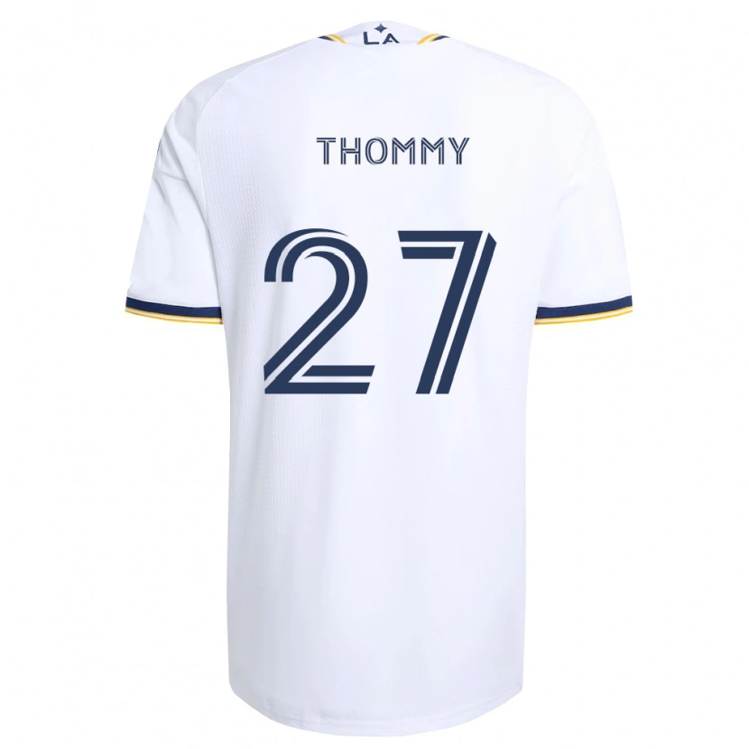 Danxen Dzieci Erik Thommy #27 Niebieski Żółty I Biały Domowa Koszulka 2026/27 Koszulki Klubowe