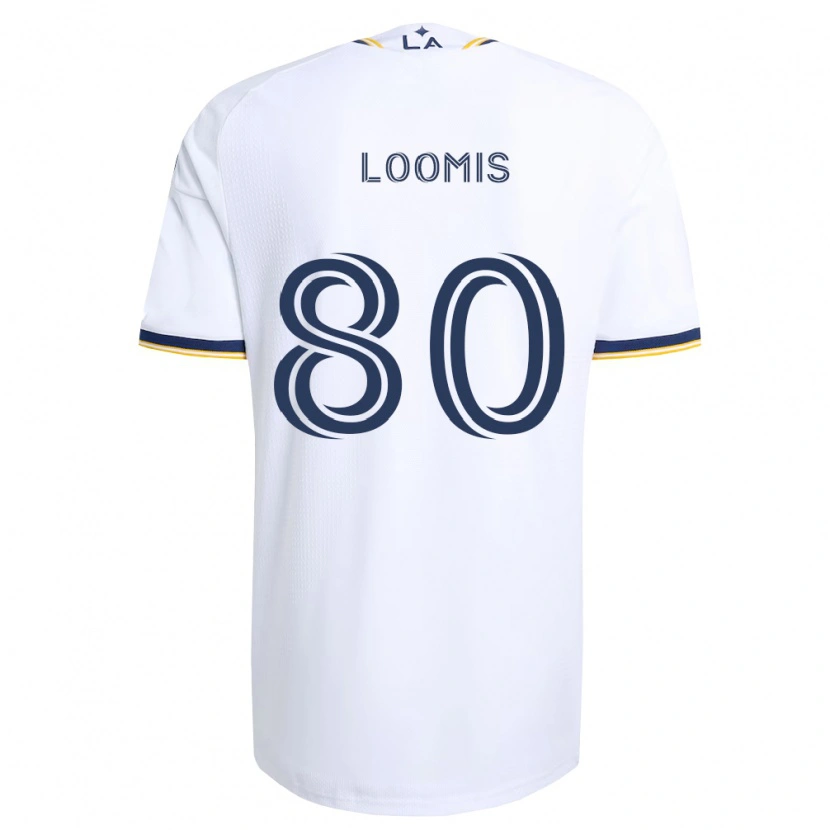 Danxen Dzieci Ethan Loomis #80 Niebieski Żółty I Biały Domowa Koszulka 2026/27 Koszulki Klubowe