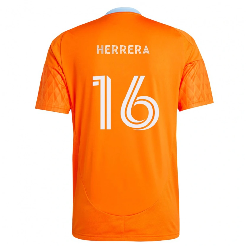 Danxen Dzieci Héctor Herrera #16 Pomarańczowy Biały Domowa Koszulka 2026/27 Koszulki Klubowe