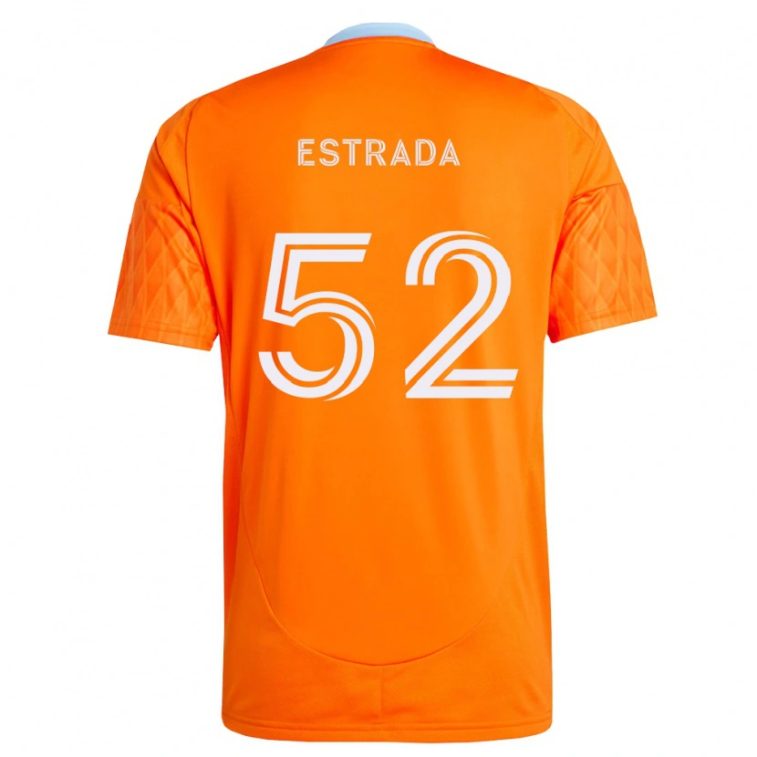 Danxen Dzieci Jorge Estrada #52 Pomarańczowy Biały Domowa Koszulka 2026/27 Koszulki Klubowe