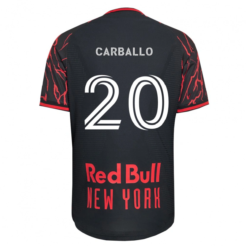 Danxen Dzieci Felipe Carballo #20 Czerwony Czarny Biały Domowa Koszulka 2026/27 Koszulki Klubowe