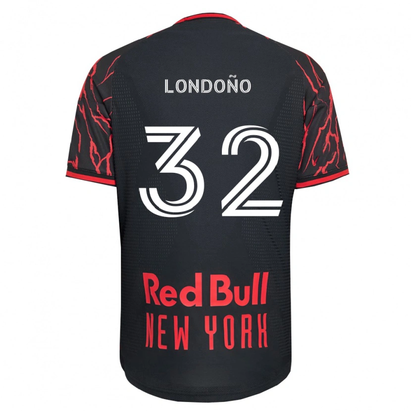 Danxen Dzieci Erick Londoño #32 Czerwony Czarny Biały Domowa Koszulka 2026/27 Koszulki Klubowe