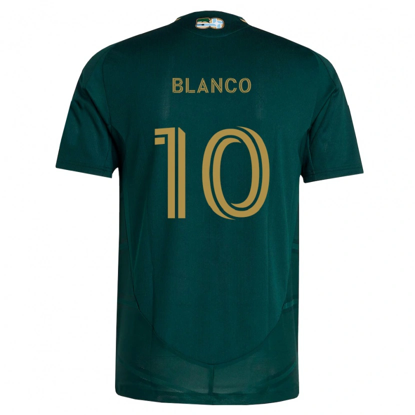 Danxen Dzieci Sebastián Blanco #10 Ciemnozielony Brązowy Domowa Koszulka 2026/27 Koszulki Klubowe