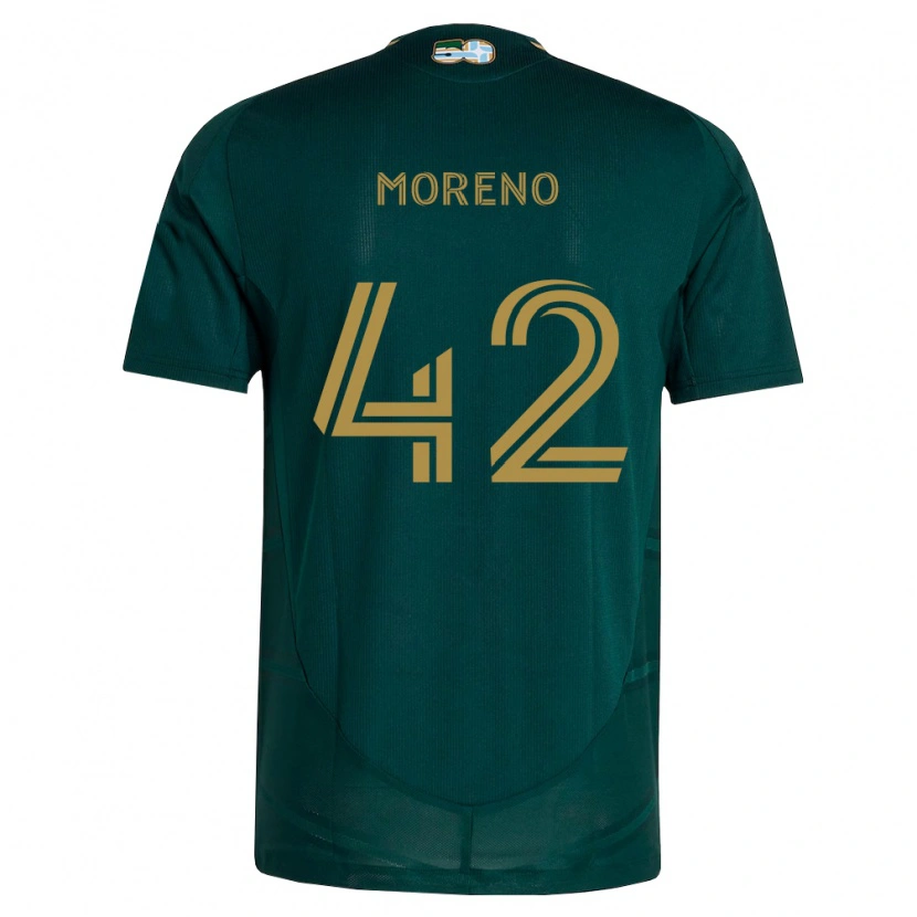 Danxen Dzieci Alexis Moreno #42 Ciemnozielony Brązowy Domowa Koszulka 2026/27 Koszulki Klubowe