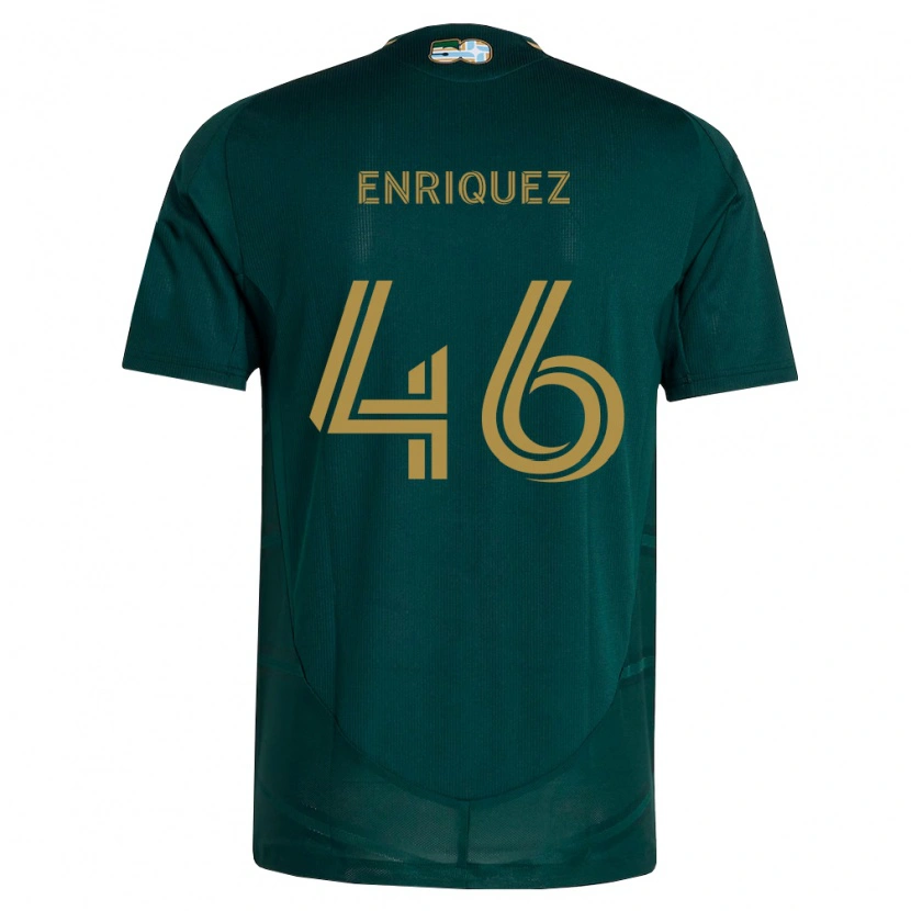 Danxen Dzieci Adolfo Enríquez #46 Ciemnozielony Brązowy Domowa Koszulka 2026/27 Koszulki Klubowe
