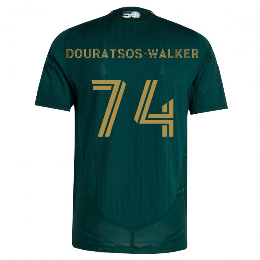 Danxen Dzieci Elias Douratsos-Walker #74 Ciemnozielony Brązowy Domowa Koszulka 2026/27 Koszulki Klubowe