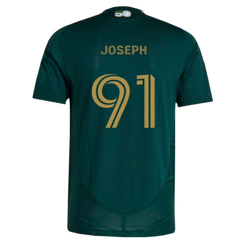 Danxen Dzieci Sam Joseph #91 Ciemnozielony Brązowy Domowa Koszulka 2026/27 Koszulki Klubowe