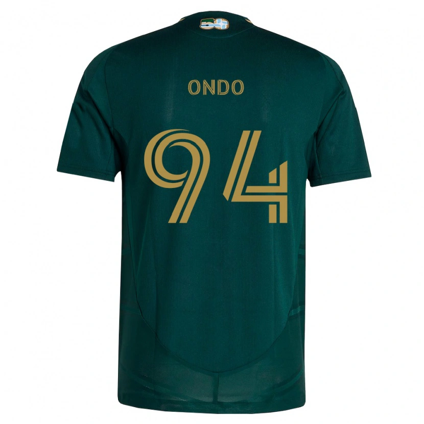 Danxen Dzieci Charles Ondo #94 Ciemnozielony Brązowy Domowa Koszulka 2026/27 Koszulki Klubowe