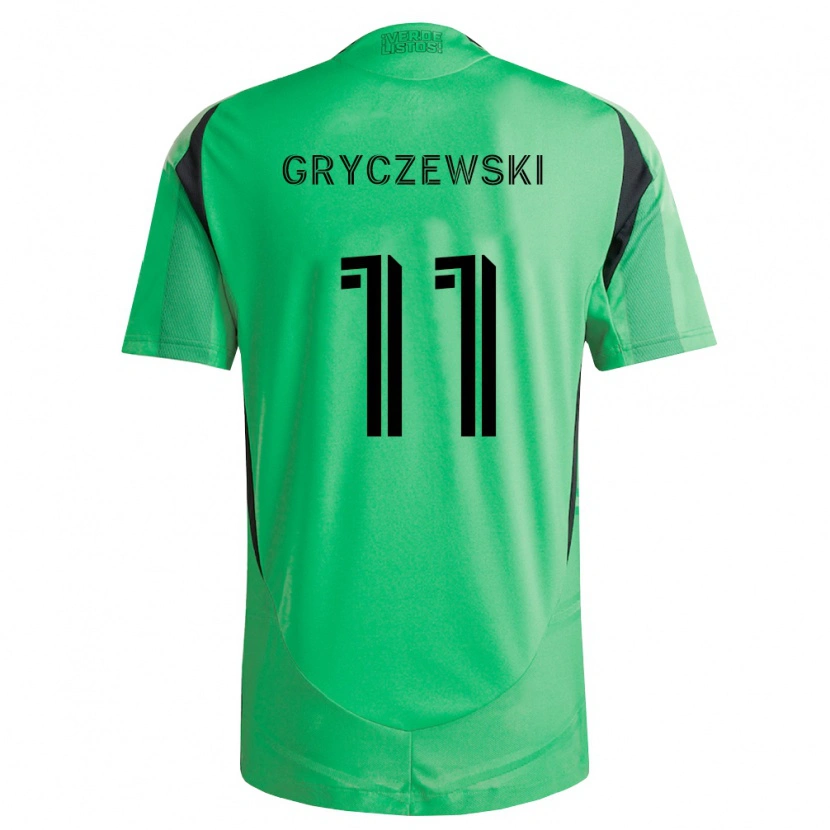 Danxen Dzieci Patrick Gryczewski #11 Szmaragdowo Zielony Czarny Domowa Koszulka 2026/27 Koszulki Klubowe