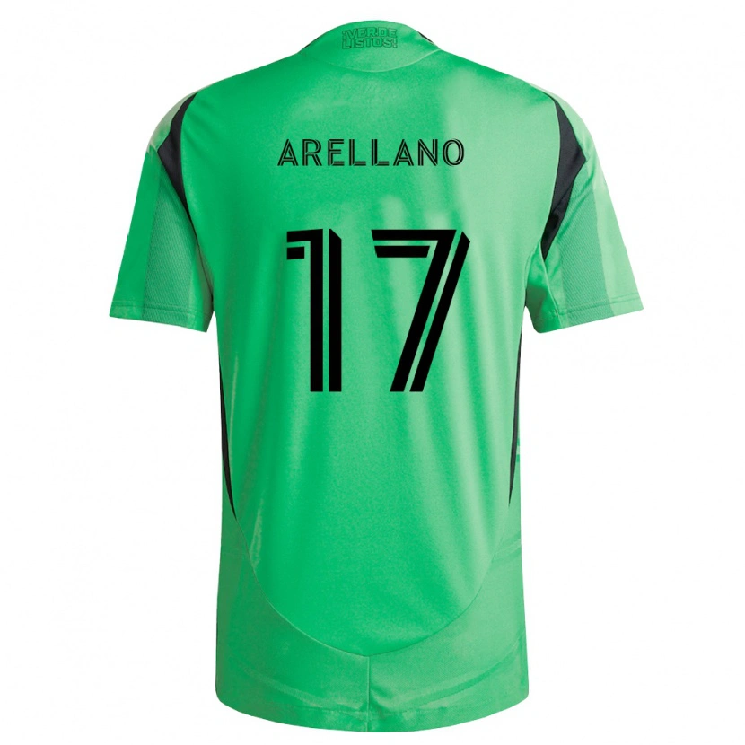 Danxen Dzieci Bryan Arellano #17 Szmaragdowo Zielony Czarny Domowa Koszulka 2026/27 Koszulki Klubowe