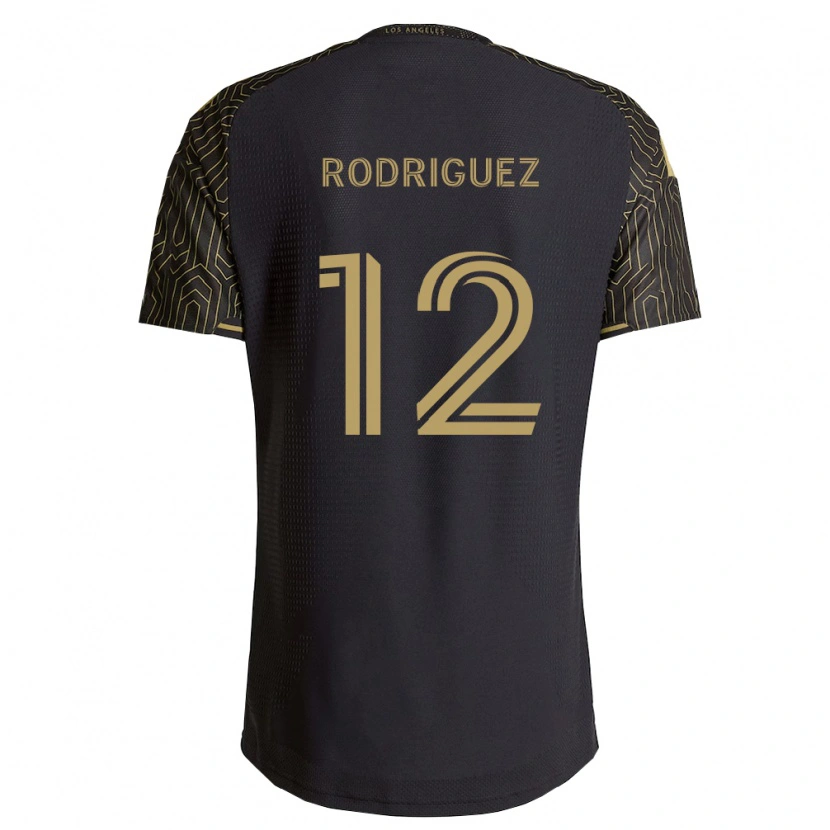 Danxen Dzieci Jeremi Rodriguez #12 Brązowy Czarny Domowa Koszulka 2026/27 Koszulki Klubowe