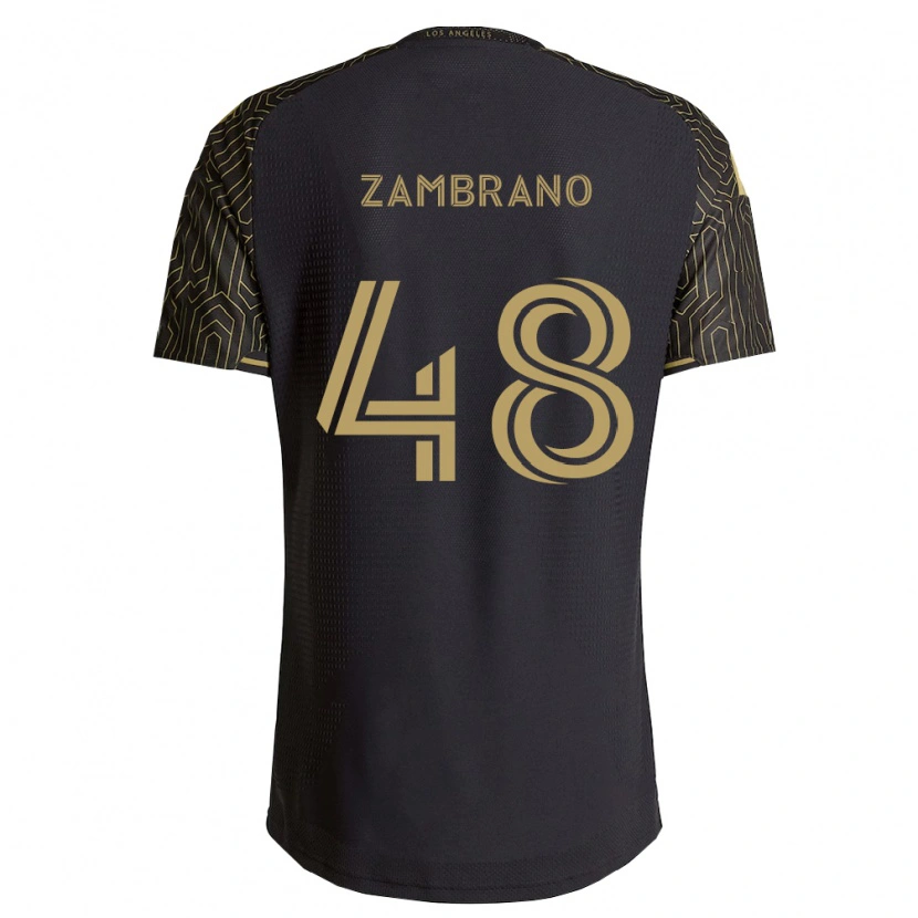Danxen Dzieci Gavin Zambrano #48 Brązowy Czarny Domowa Koszulka 2026/27 Koszulki Klubowe