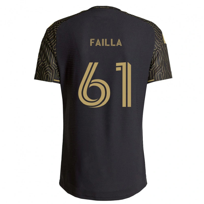 Danxen Dzieci Benjamín Failla #61 Brązowy Czarny Domowa Koszulka 2026/27 Koszulki Klubowe