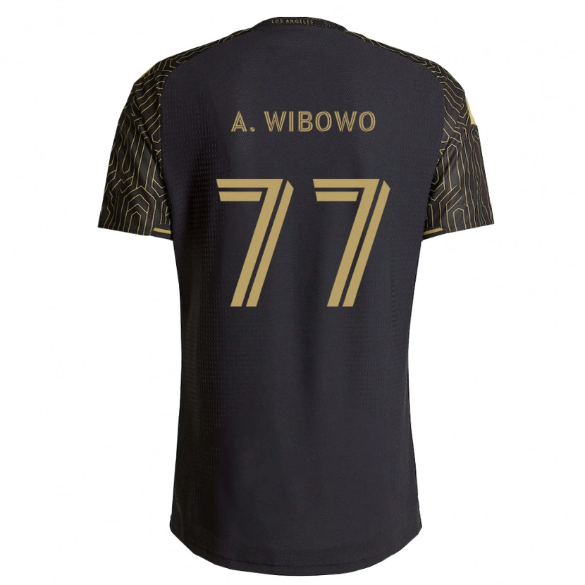 Danxen Dzieci Adrian Wibowo #77 Brązowy Czarny Domowa Koszulka 2026/27 Koszulki Klubowe