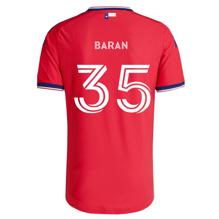 Danxen Dzieci Daniel Baran #35 Czerwony Niebieski Biały Domowa Koszulka 2026/27 Koszulki Klubowe