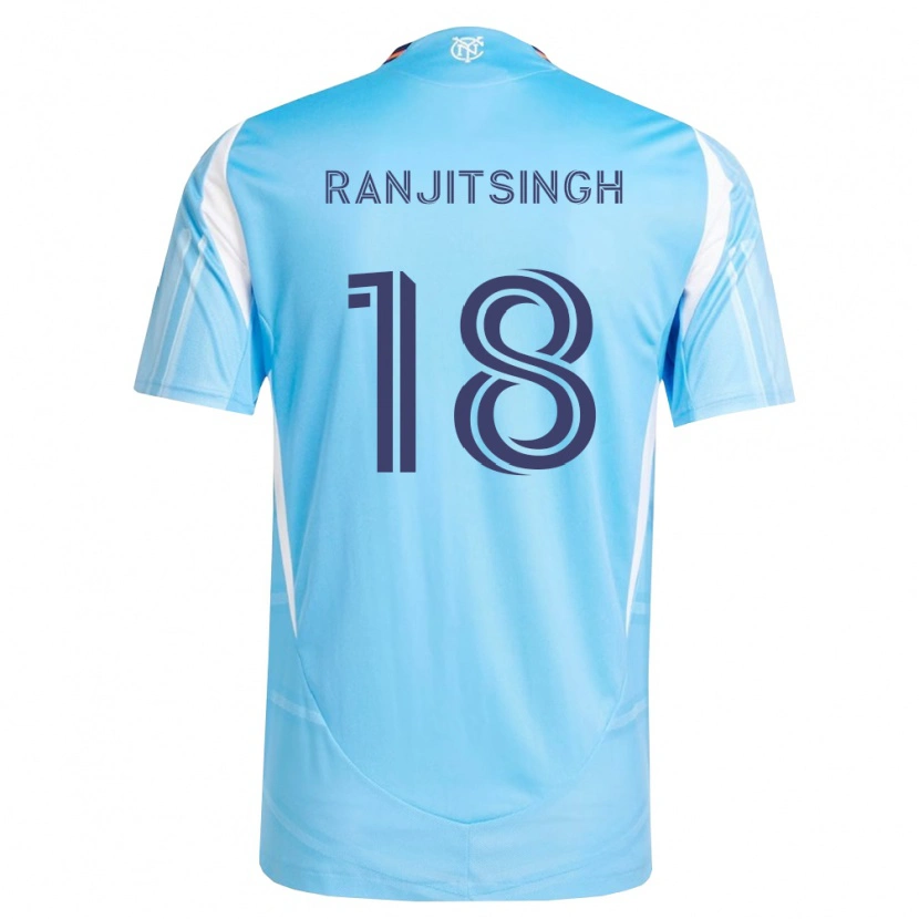 Danxen Dzieci Greg Ranjitsingh #18 Błękitny Biały Domowa Koszulka 2026/27 Koszulki Klubowe