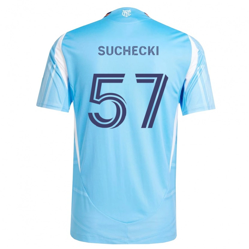 Danxen Dzieci Joe Suchecki #57 Błękitny Biały Domowa Koszulka 2026/27 Koszulki Klubowe
