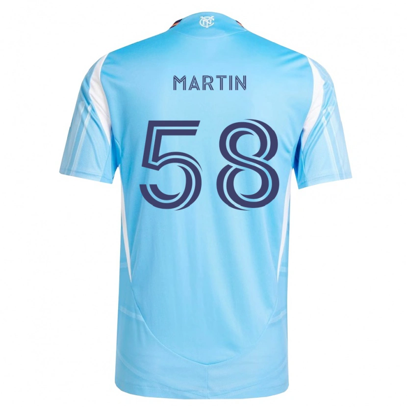 Danxen Dzieci Eóin Martin #58 Błękitny Biały Domowa Koszulka 2026/27 Koszulki Klubowe