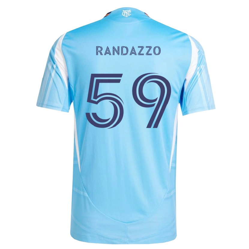 Danxen Dzieci Dylan Randazzo #59 Błękitny Biały Domowa Koszulka 2026/27 Koszulki Klubowe