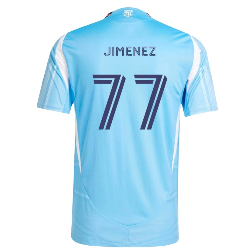Danxen Dzieci Jonathan Jiménez #77 Błękitny Biały Domowa Koszulka 2026/27 Koszulki Klubowe