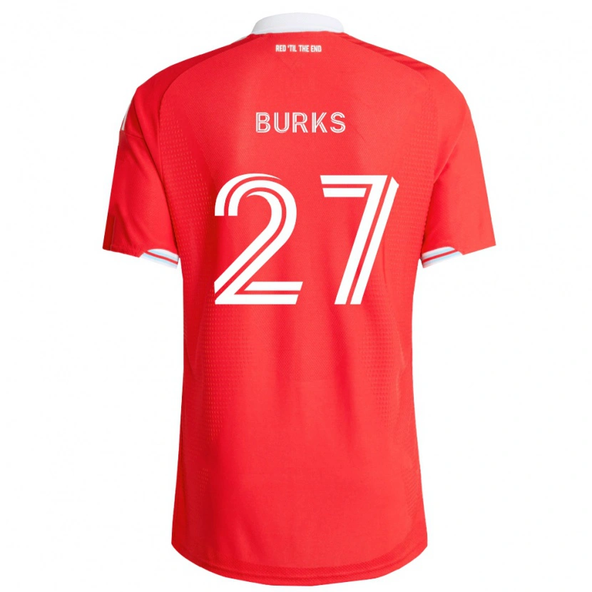 Danxen Dzieci Kendall Burks #27 Czerwony Głęboki Niebieski Biały Domowa Koszulka 2026/27 Koszulki Klubowe