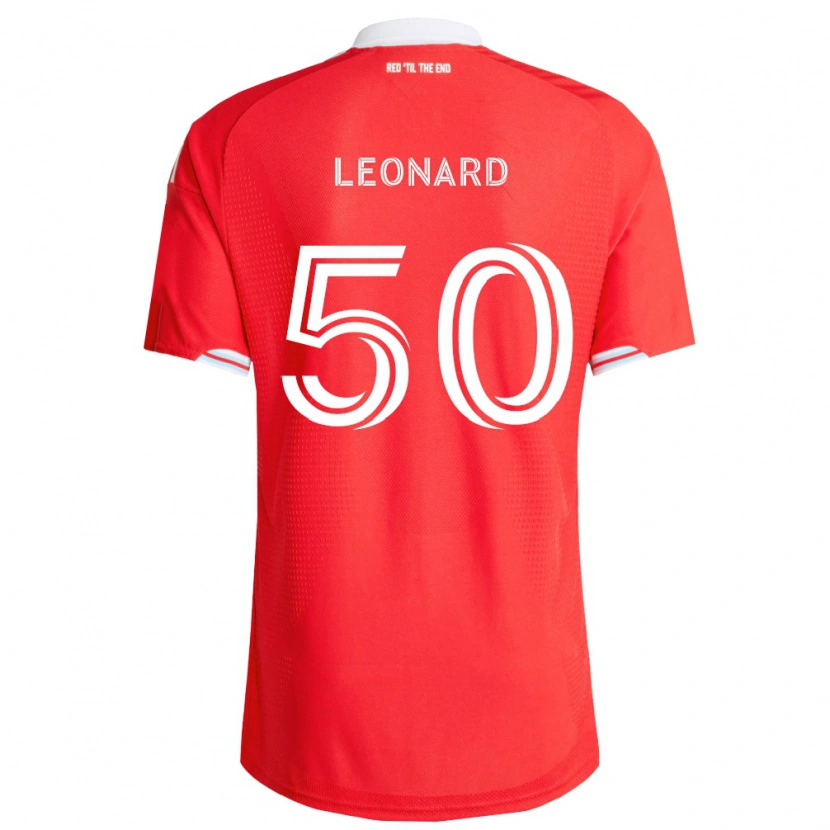 Danxen Dzieci Eric Leonard #50 Czerwony Głęboki Niebieski Biały Domowa Koszulka 2026/27 Koszulki Klubowe