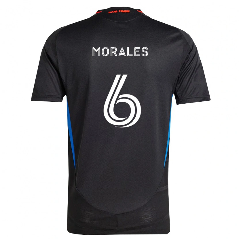 Danxen Dzieci Alfredo Morales #6 Niebieski Biały Czarny Domowa Koszulka 2026/27 Koszulki Klubowe