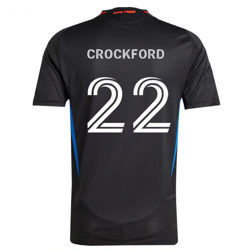 Danxen Dzieci Nate Crockford #22 Niebieski Biały Czarny Domowa Koszulka 2026/27 Koszulki Klubowe