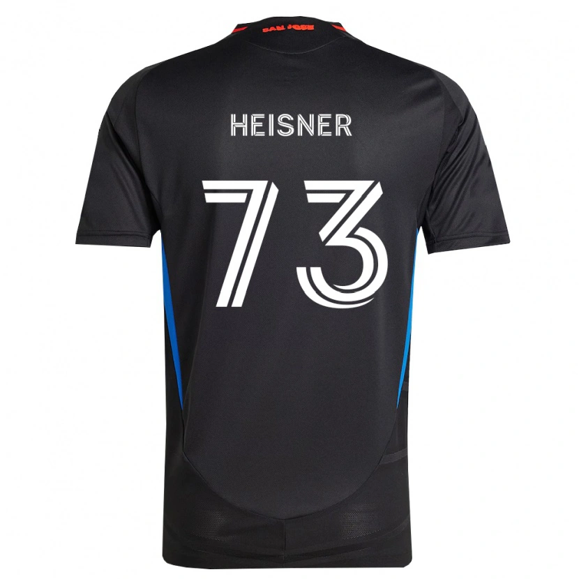 Danxen Dzieci Jacob Heisner #73 Niebieski Biały Czarny Domowa Koszulka 2026/27 Koszulki Klubowe