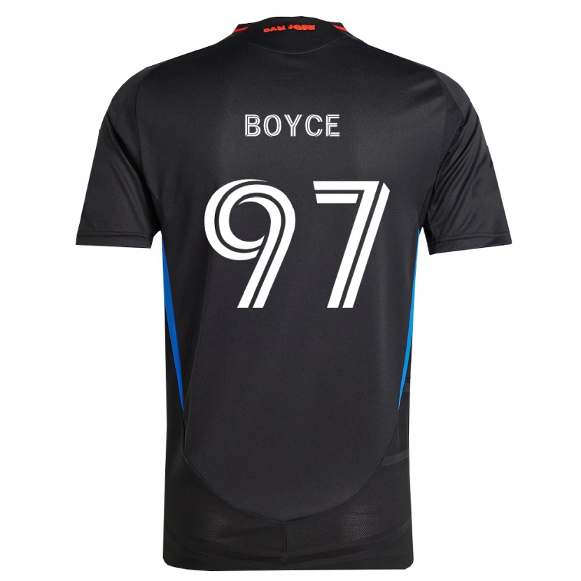 Danxen Dzieci Warren Boyce #97 Niebieski Biały Czarny Domowa Koszulka 2026/27 Koszulki Klubowe