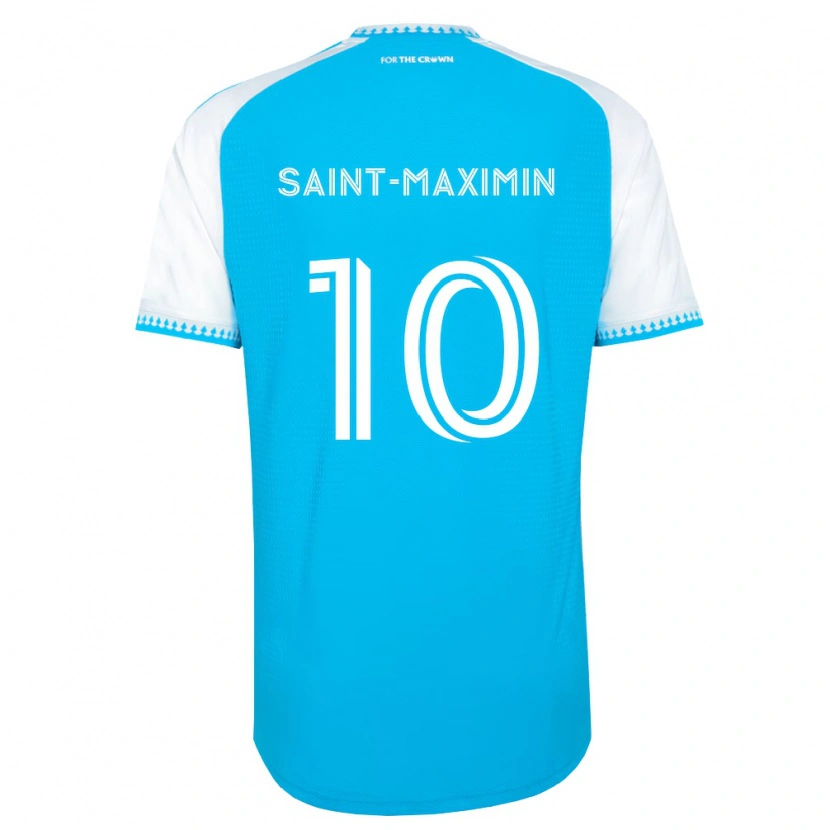 Danxen Dzieci Allan Saint-Maximin #10 Błękitny Biały Czarny Domowa Koszulka 2026/27 Koszulki Klubowe