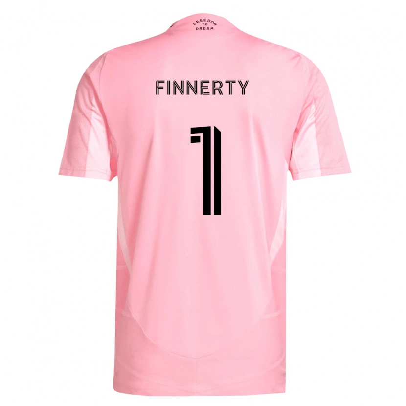 Danxen Dzieci Owen Finnerty #1 Różowy Czarny Domowa Koszulka 2026/27 Koszulki Klubowe