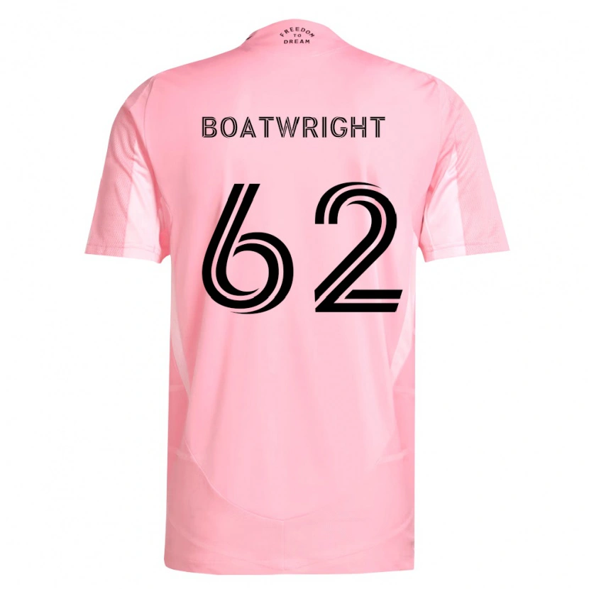 Danxen Dzieci Israel Boatwright #62 Różowy Czarny Domowa Koszulka 2026/27 Koszulki Klubowe
