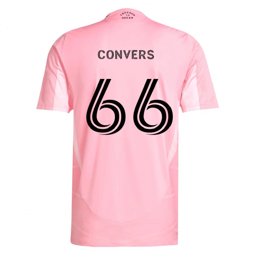 Danxen Dzieci Joseph Convers #66 Różowy Czarny Domowa Koszulka 2026/27 Koszulki Klubowe
